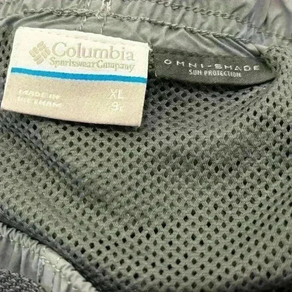 Columbia Omni-Shade Grey Buckle Shorts Size XL 9L - Picture 6 of 8
